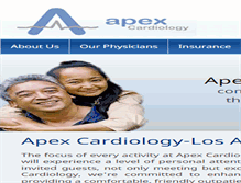 Tablet Screenshot of apexcardiology.com